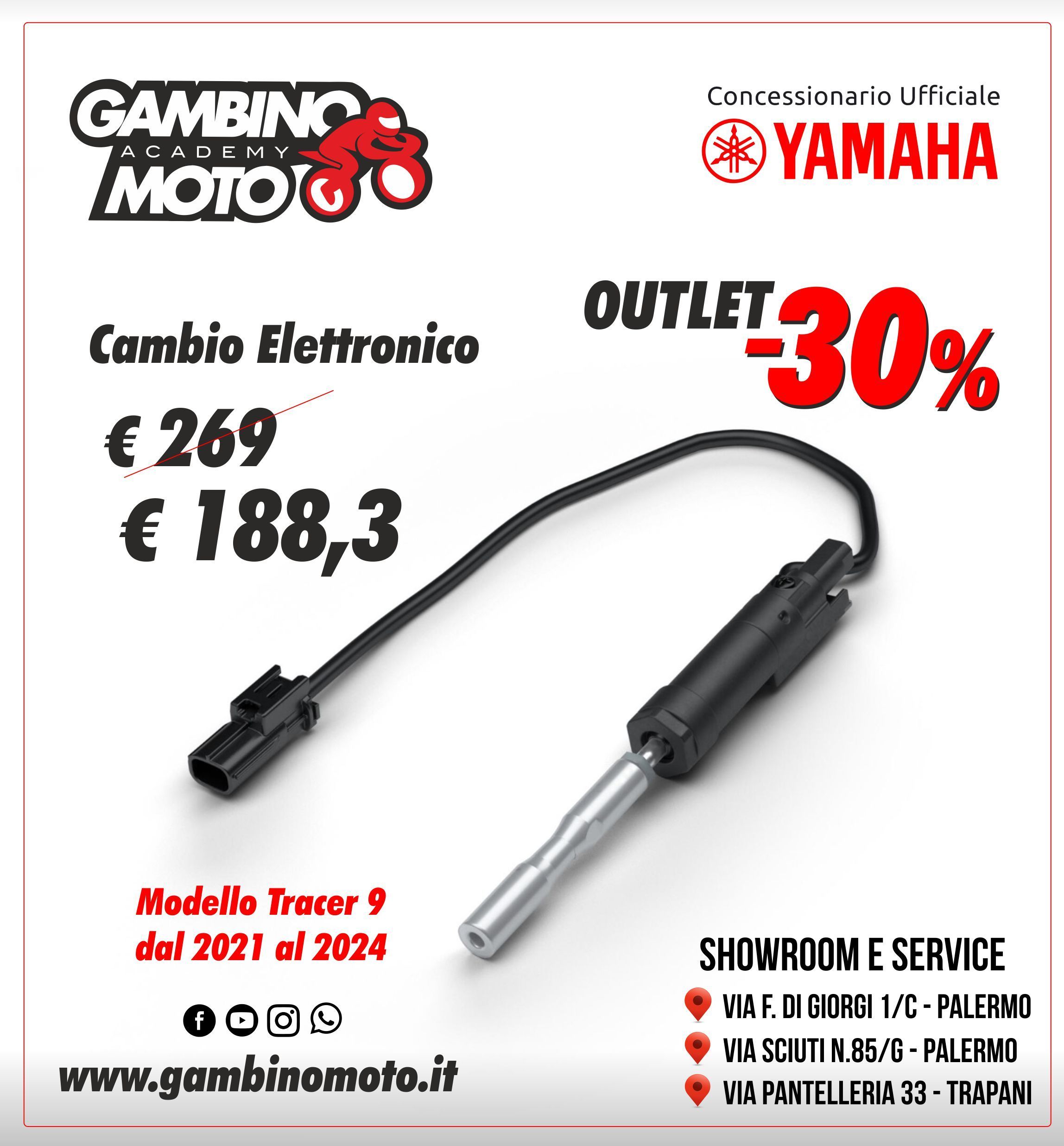 vendita Cambio Elettronico, Gambino moto concessionaria moto Yamaha Palermo, Trapani