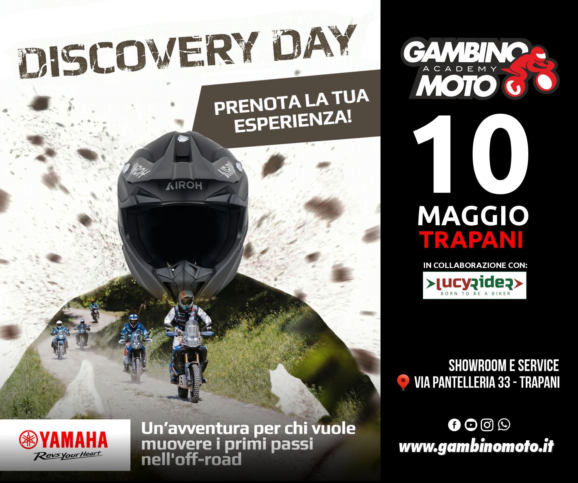 Yamaha Discovery Day Trapani - Giro ad anello Trapani - Castellammare del Golfo