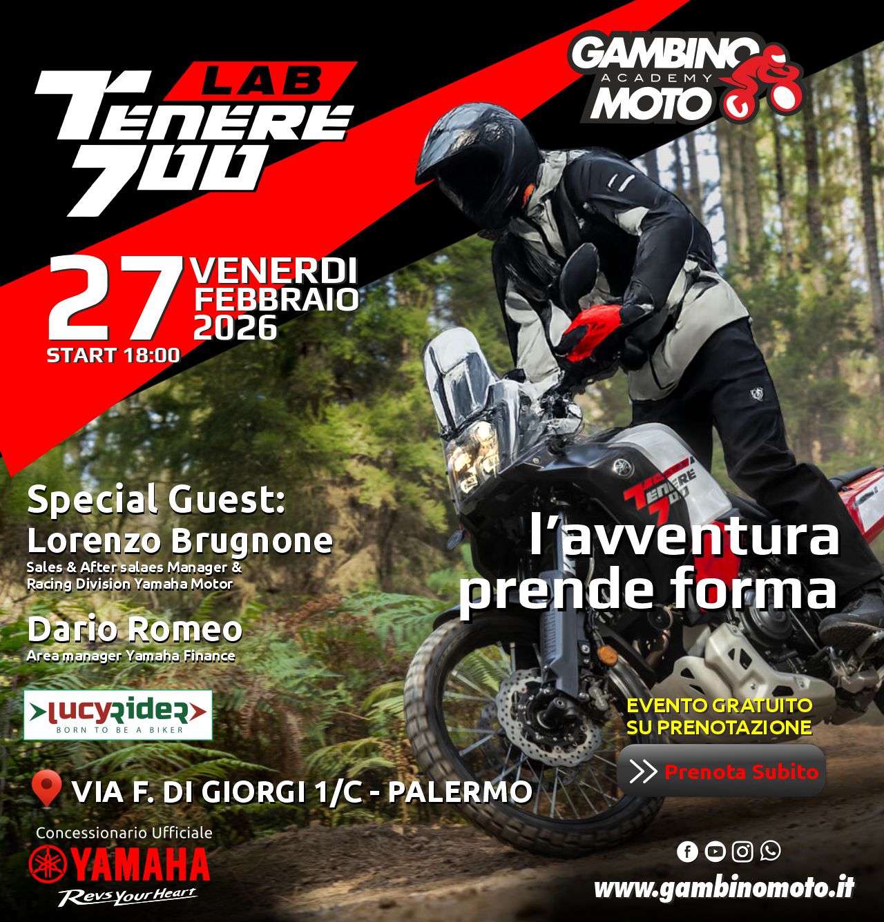 Venerdì 27 Febbraio a Palermo - Ténéré Lab: Pillole di storia e avventura